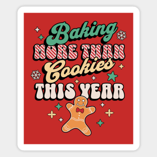 Baking more than Cookies This Year Pregnancy Reveal Xmas Magnet